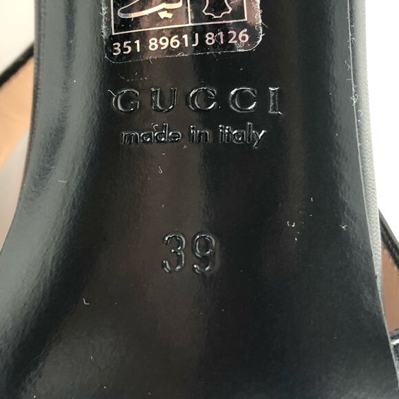 NIB Gucci Horsebit Slingback 100mm Pointed Toe Pumps 39 - Picture 8 of 10